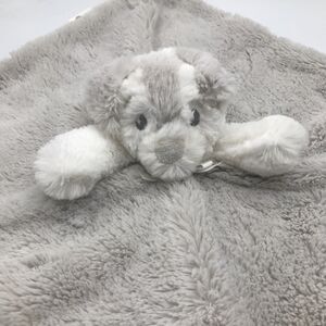 Blankets and Beyond White Puppy Security‎ Blanket Lovey Plush Baby Blankie